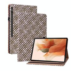 Per Samsung Galaxy Tab S8 / Tab Tab S7 Color Weave Texture Flip Leather Case Tablet con supporto (Brown)