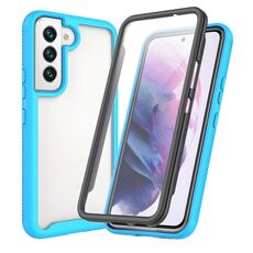 Per Samsung Galaxy S22 5G Sky Starry Full Body Hybrid Aound Telefono (Sky Blue)