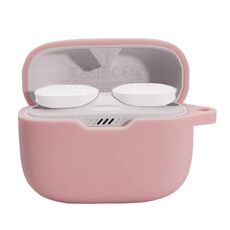 Cassa protettiva per auricolari con fibbia appesa per JBL T130NC (rosa)