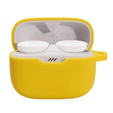 Custodia protettiva per auricolari con fibbia appesa per JBL T130NC (giallo)
