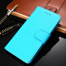 Per Asus Zenfone 7/7 Pro Crystal texture in pelle di struttura in pelle (blu chiaro)
