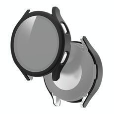 Per Samsung Galaxy Watch4 40mm PC smerigliato + custodia protettiva integrata in vetro temperato (nero)