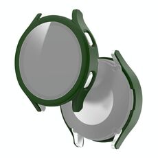 Per Samsung Galaxy Watch4 40mm PC smerigliato PC + custodia protettiva integrata in vetro temperato (verde)