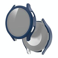 Per Samsung Galaxy Watch4 40mm PC smerigliato + custodia protettiva integrata in vetro temperato (blu)