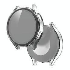 Per Samsung Galaxy Watch4 44mm PC smerigliato + custodia protettiva integrata in vetro temperato (trasparente)