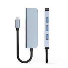 BYL-2013T 4 IN 1 USB-C / TYPE-C a USB 3.0 x 1 + USB 2.0 x 3 Adattatore hub