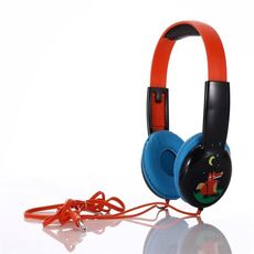 Kid101 bambini carini portatili che imparano cuffie cablate (rosso nero)