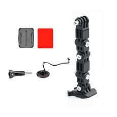 2 set Casco da ciclismo ADESIVE ADESIVE MULTI-Joint Braccio a braccio fisso fisso per DJI Osmo Azione, Gopro Hero9 Black / Hero8 Nero / 7/6/5 / 5 Sessione / 4 Sessione / 4/3 + / 3/2/1, Xiaoyi e altroTelecamere d'azione Top Combo Kit