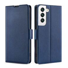 Per Samaung Galaxy S22 5G fibbia a tensione ultra-sottile PU + TPU Custodia in pelle flip orizzontale con supporto e slot per schede (blu)