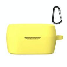 Custodia protettiva in silicone auricolare wireless con gancio per JBL T280TWS X (giallo)