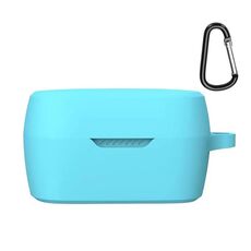Custodia protettiva in silicone auricolare wireless con gancio per JBL T280TWS X (verde menta)