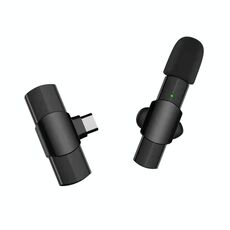 Interfaccia Type-C / USB-C Mini Microfono Lavalier (nero)