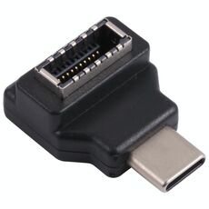 Type-E femmina 90 gradi a gomito a USB-C / Type-C Adattatore host per computer maschile