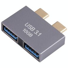 2 x femmina USB a 2 x USB-C / tipo-C Adattatore maschio