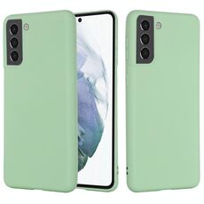 Per Samsung Galaxy S22 5G Colore puro Silicone Liquid Silicone Copertura integrale Cassa del telefono (verde)