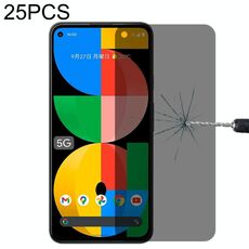 Per Google Pixel 5A 5G 25 PCS 0.3mm 9H Durezza superficie 3D Superficie curva Superficie PRIVACY Pellicola di vetro