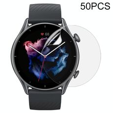 50 PCS curvo 3D Materiale composito Schermo per film soft Pellicola per AmazFit GTR 3