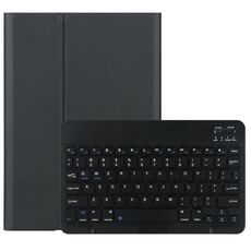 M10 2 in 1 tastiera Bluetooth rimovibile + custodia in pelle con tablet con supporto per Lenovo Tab M10 TB-X505X (nero)
