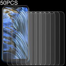 50 pz 0.26mm 9h 2,5D film in vetro temperato per Leagoo M12