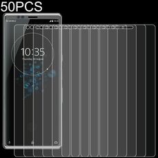 50 pz 0.26mm 9h 2,5D film in vetro temperato per Sony Xperia Xa4