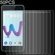 Film di vetro temperato da 50 pezzi 0.26mm 9h 2.5D per wiko sunny3