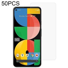50 PCS 0.26mm 9h Film di vetro temperato 9h 2.5D per Google Pixel 5A