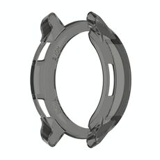 Per Xiaomi Watch Color 2 Mezza copertura Cassa protettiva in TPU scavata (nero trasparente)