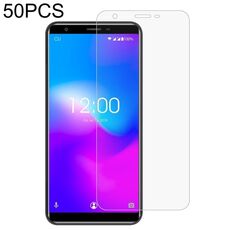 50 PCS 0.26mm Film in vetro temperato 9h 2.5D per Oukitel C11