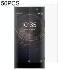 50 PCS 0.26mm Film in vetro temperato 9h 2.5D per Sony Xperia XA2