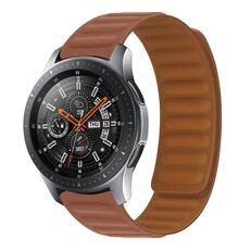 Cinturino magnetico in silicone per Huawei Watch GT (Brown)