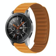 22 mm Silicone Magnetic Watch Band per Huawei Watch GT2 Pro (Orange Yellow)