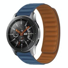 22 mm Silicone Magnetic Watch Band for Honor Watch Magic (Blue Dark)