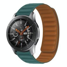 22mm Silicone Magnetic Watch Band for Honor Watch Magic (Malachite Green)