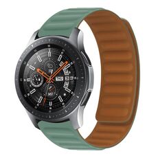 22 mm Silicone Magnetic Watch Band for Honor Watch Magic (Pine Needle Green)