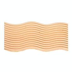 Grande vassoio di legno ondulato Fotografia da tiro
