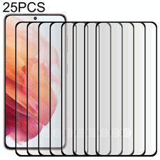25 PCS Pellicola integrale in vetro curvo 3D per Samsung Galaxy S22 5G (nero)