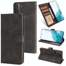 Per Samsung Galaxy S22 5G Fantasy Classic Skin-Feel Feel Celfskin texture fibbia magnetica orizzontale flip PU custodia in pelle con supporto e carta slot e portafoglio (nero)