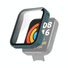 Per Xiaomi Redmi Watch 2 PC + custodia protettiva in vetro temperato (verde ago verde)