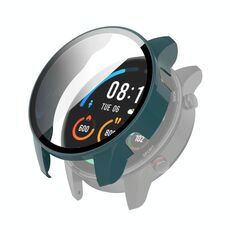 Per Xiaomi Watch Color Sport PC + custodia protettiva in vetro temperato (ago di pino verde)