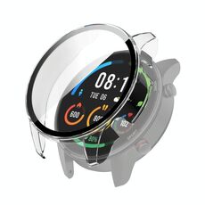 Per Xiaomi Watch Color Sport PC + custodia protettiva in vetro temperato (bianco trasparente)