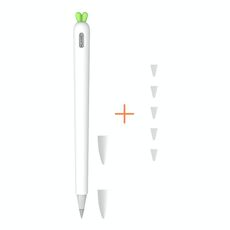 Copertura protettiva in silicone liquido carota carota con penna Cap & Nib Cover per Huawei M-matita (bianco)