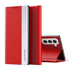 Per Samsung Galaxy S22 5G Custodia a flip ultrasottile ultrasottile multipla con supporto con supporto (rosso)