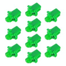 10 PCS B8.3 0.2W DC12V Cuneo del cuneo COB Pannocchia LED luce dashboard calibro cluster Indicatore del cluster Lampadina (luce verde)