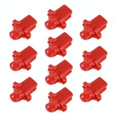 10 PCS B8.3 0.2W DC12V Cuneo del cuneo Pannello per cuneo COB LED Light Dashboard Gauge Indicatore del cluster Lampadina (luce rossa)