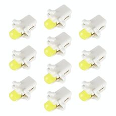 10 PCS B8.3 0.2W DC12V Cuneo per cuneo COB Pannocchia LED Light Light Castronomia Indicatore del cluster Lampadina (luce bianca)