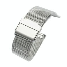 Per Huawei Watch GT 3 42mm acciaio inox ACCIAIO INOSSIDABILE DOUDE ASSICURAMENTO ASSICURAZIONE GRAFICA CINTURA (argento)
