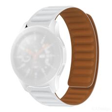 Cinturino per orologio magnetico in silicone per Huawei GT 3 42mm (bianco)
