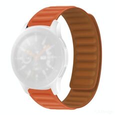Cinturino per orologio magnetico in silicone per Huawei GT 3 42mm (arancione rosso)