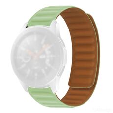 Cinturino per orologio magnetico in silicone per Huawei GT 3 42mm (verde fiore verde)