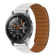 Cinturino per orologio magnetico in silicone per Huawei GT 2 42mm (bianco)